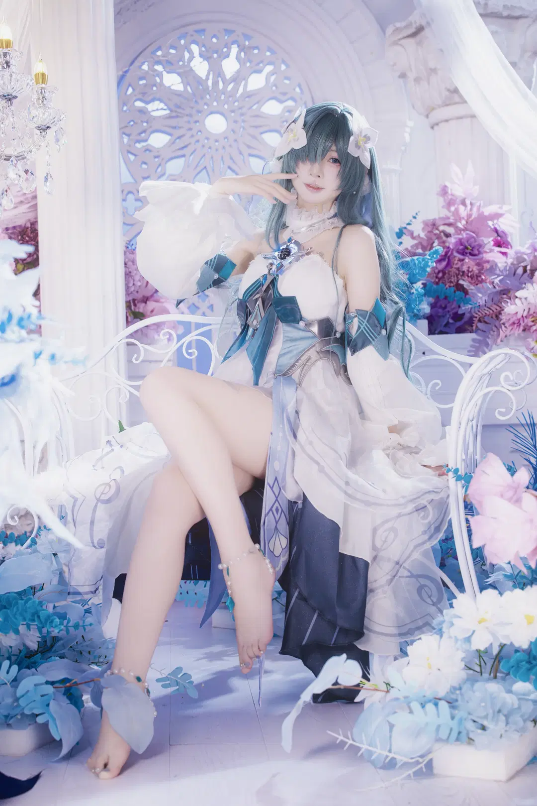 2D, Genshin Impact, cosplay, Sea of flowers photo shoot, Vodyanitsa cos