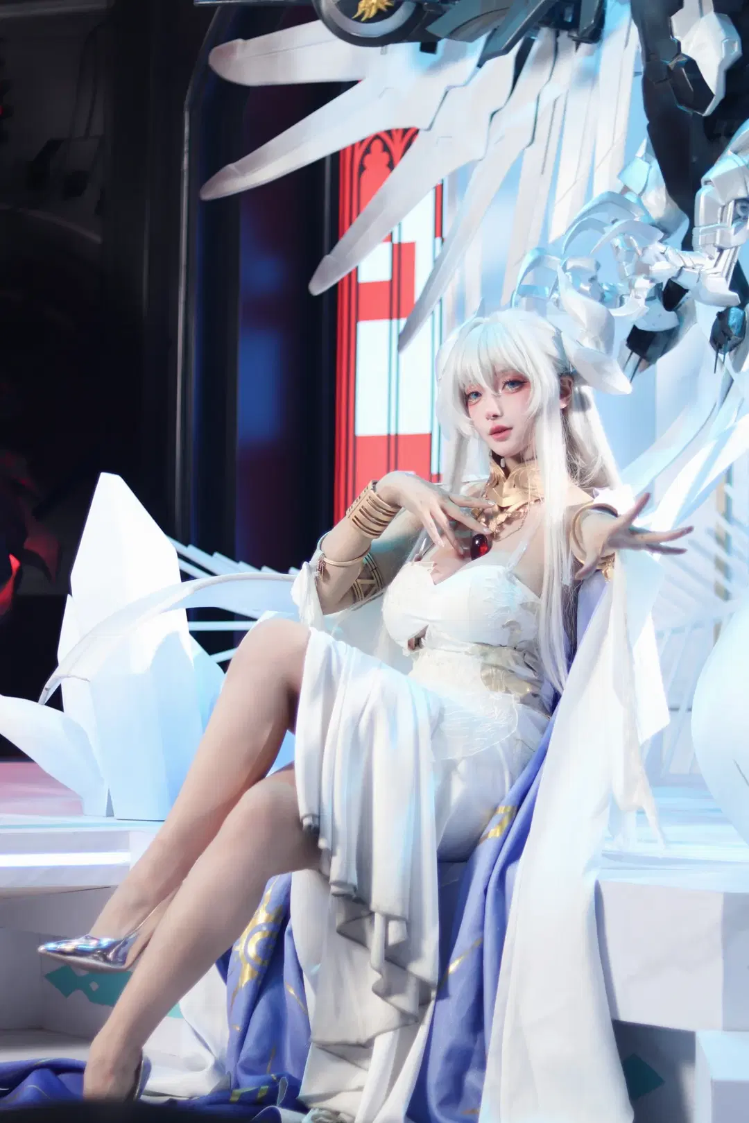cosplay, 碧蓝航线, 白色长裙, 机甲风, 上海BW