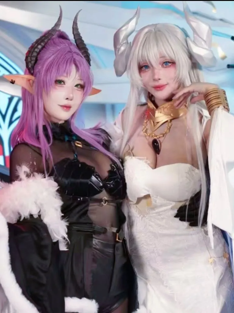 Bilibili World Duo cosplay Convention photos: Dark style cosplay Elf and Pure White Witch Styling by 祈雨『约拍』 - Image 3
