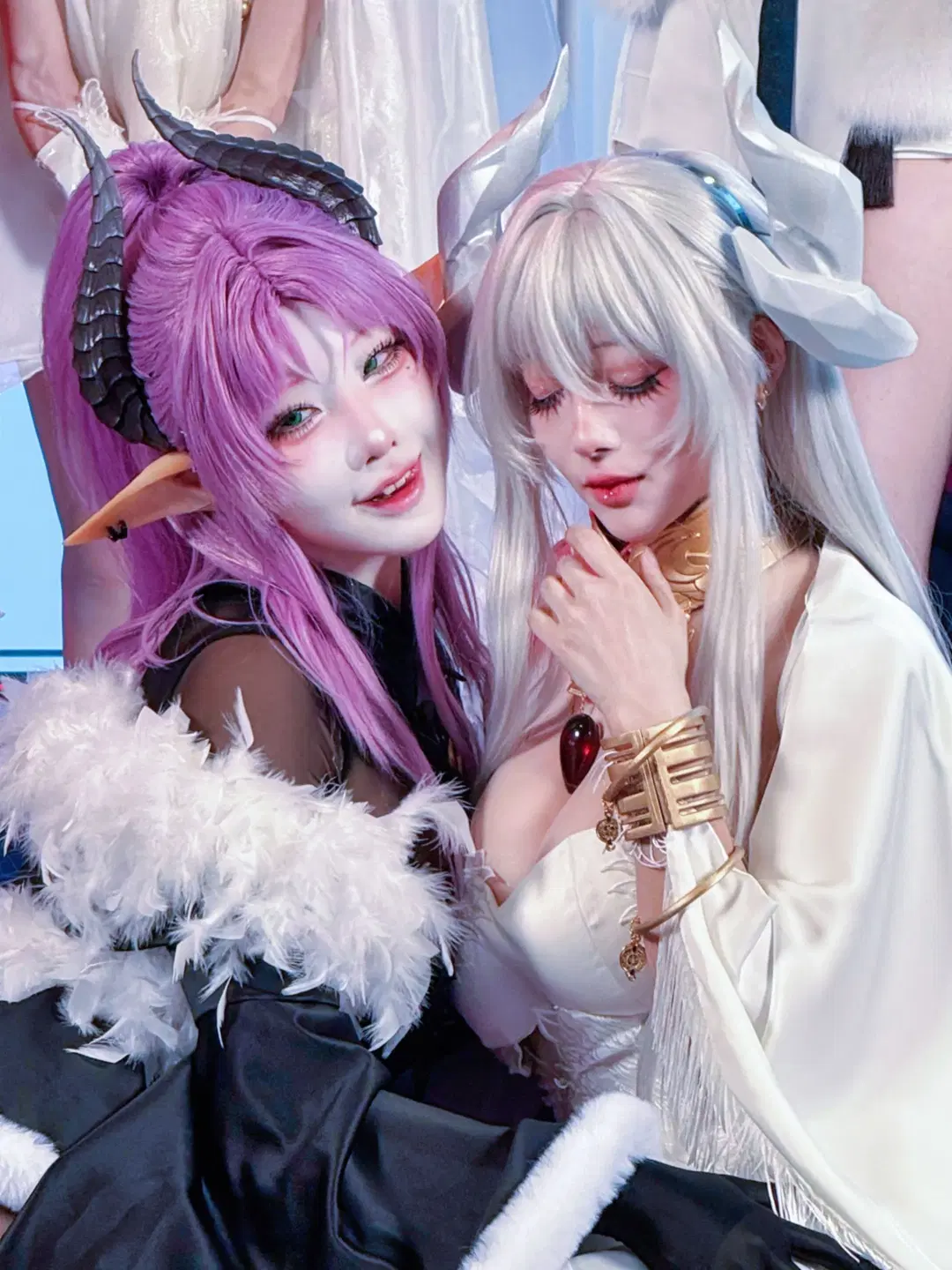 Bilibili World Duo cosplay Convention photos: Dark style cosplay Elf and Pure White Witch Styling by 祈雨『约拍』 - Image 4