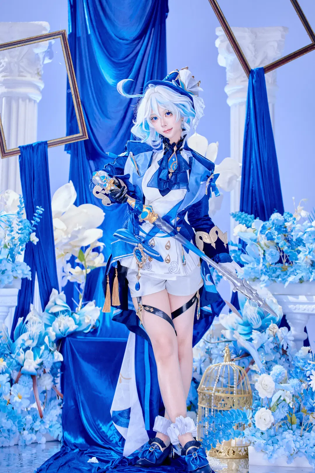 原神, 芙宁娜cos, 枫丹, cosplay正片, 芙卡洛斯