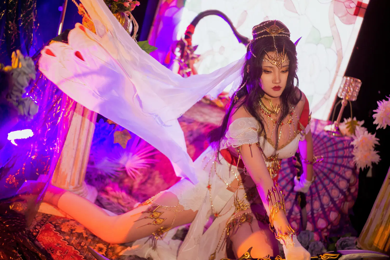 JX3 Online Ming Cult cosplay: Ming Jiao Baixiang Suit and Twin Scimitar Phantoms Midnight Descent by ELIZER（cos版） - Image 5