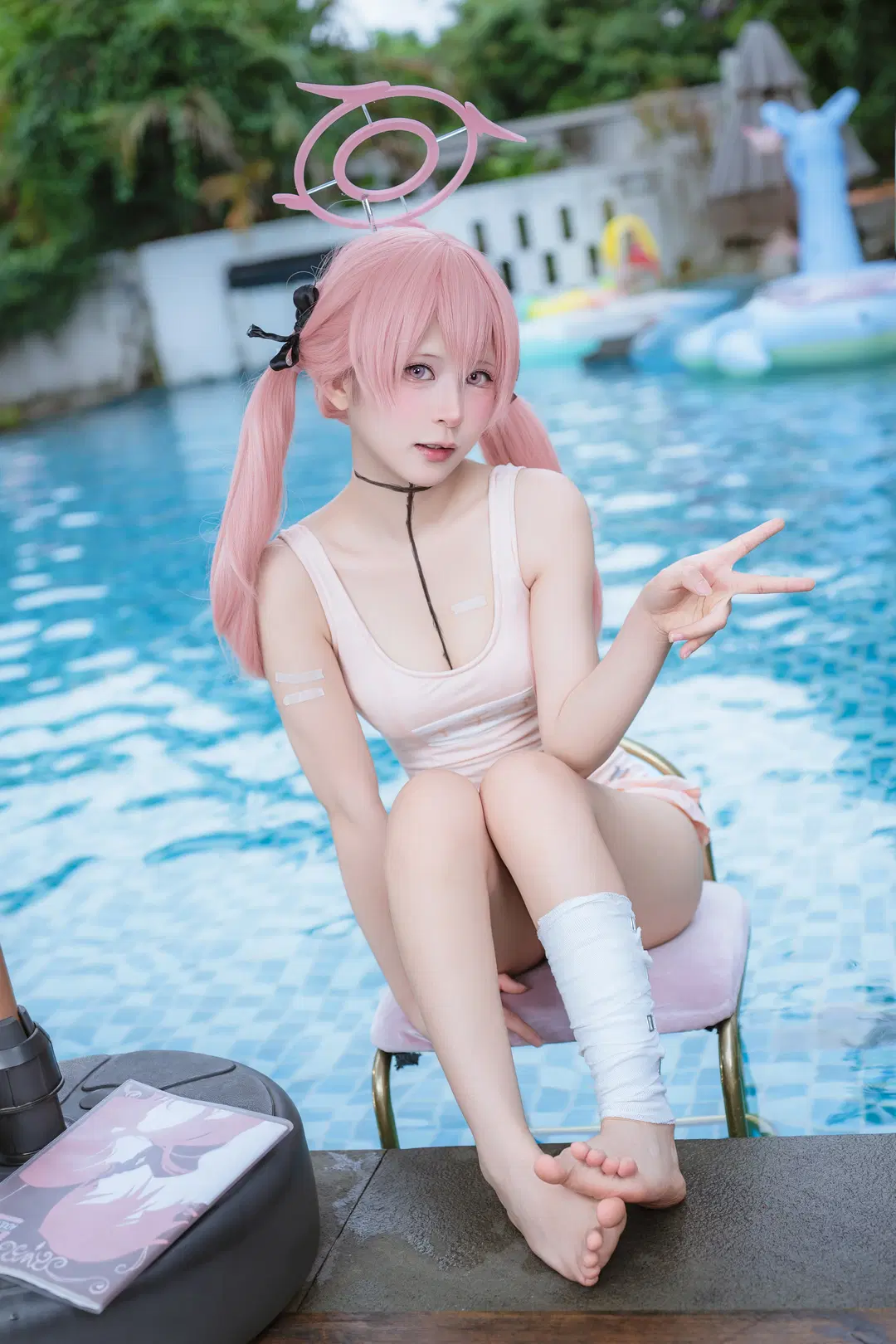 【下江小春cos】蔚蓝档案的夏日泳装拍摄记录 - 德蒙特多子 - 第2张