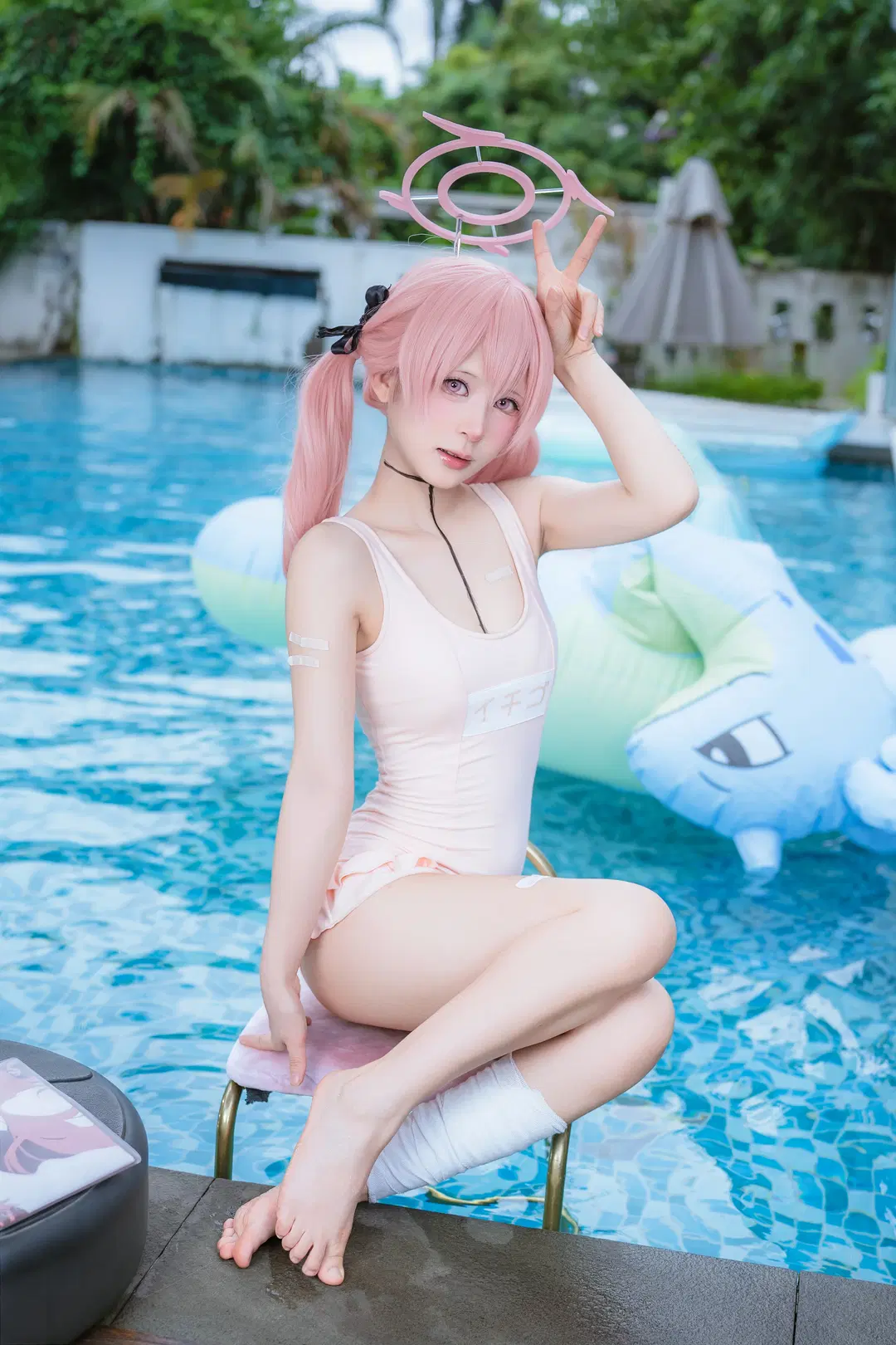 【下江小春cos】蔚蓝档案的夏日泳装拍摄记录 - 德蒙特多子 - 第5张