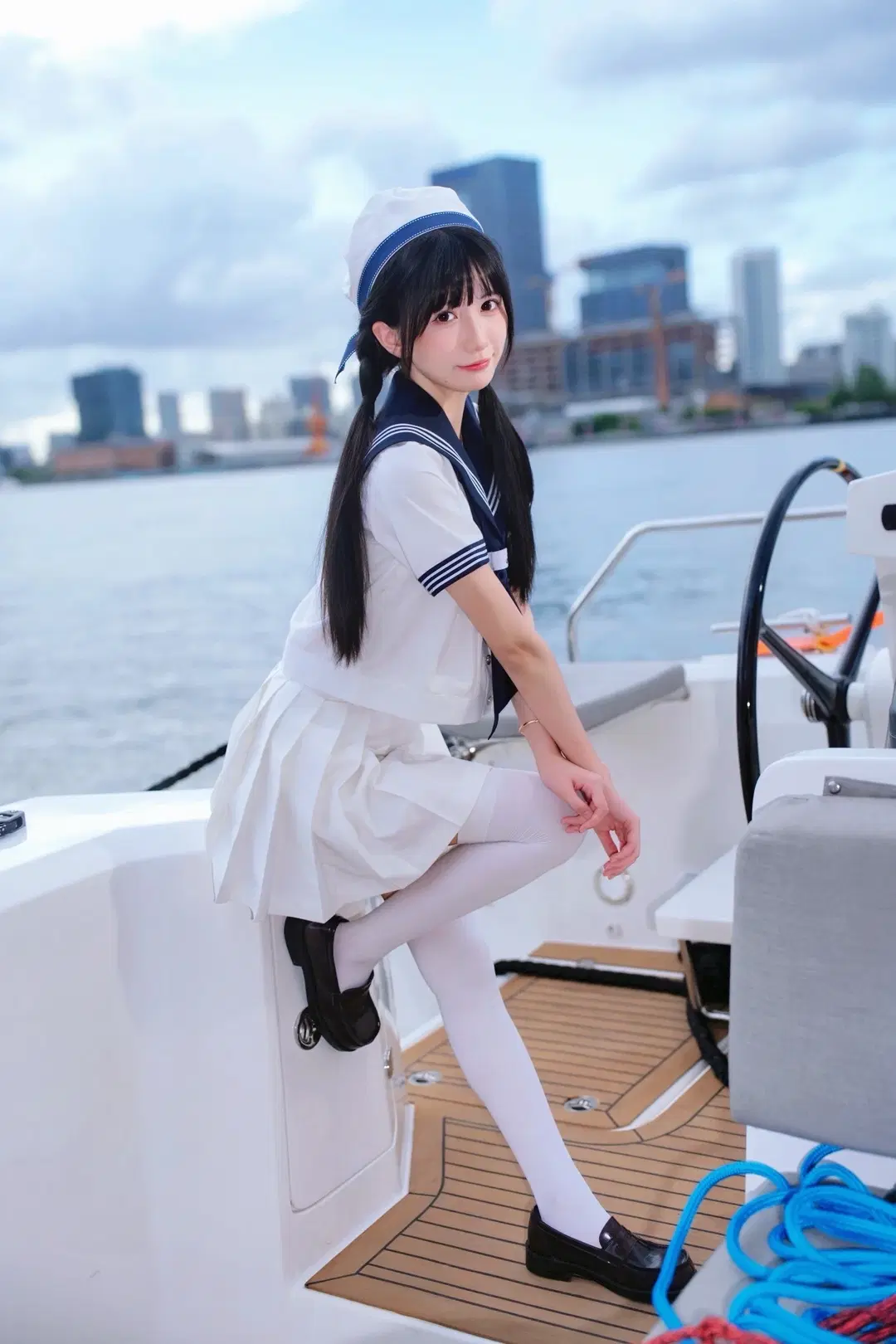 マリン風セーラー服JK写真 一緒に旅に出かけよう、船長 - 北原 - 6枚目