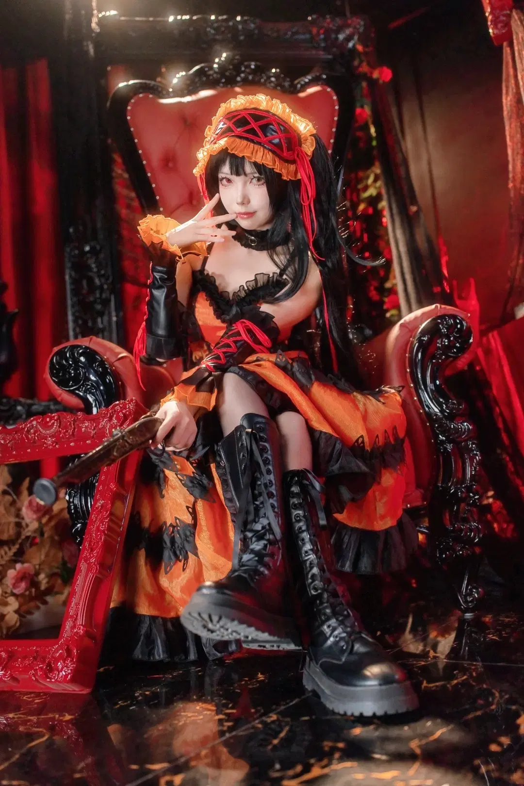 暗黑系, cosplay摄影, 哥特洛丽塔, 约会大作战, 时崎狂三cos