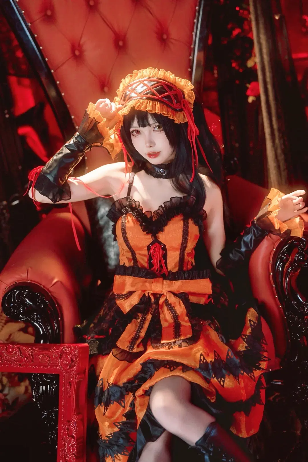 [Kurumi Tokisaki cosplay] Red-and-black gothic style interpreting dark elegance by 北原 - Image 2