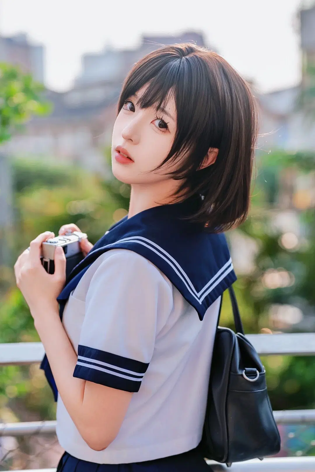 Dressing in a Sailor Suit for an Anime-Style JK Park Portrait Session by 北原 - Image 2