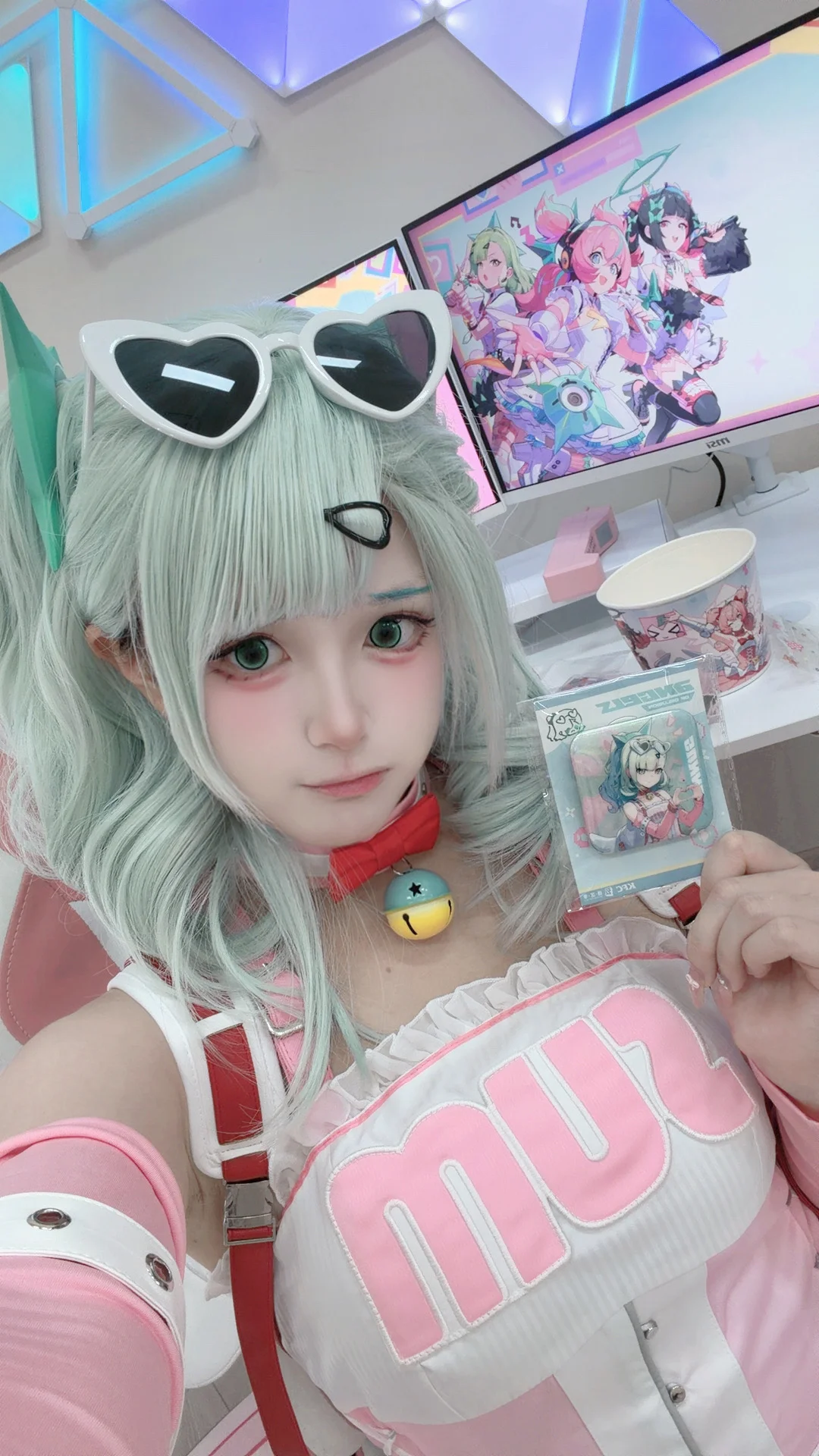 绝区零, 二次元cosplay, 千夏cos, 日常出街, 双马尾少女