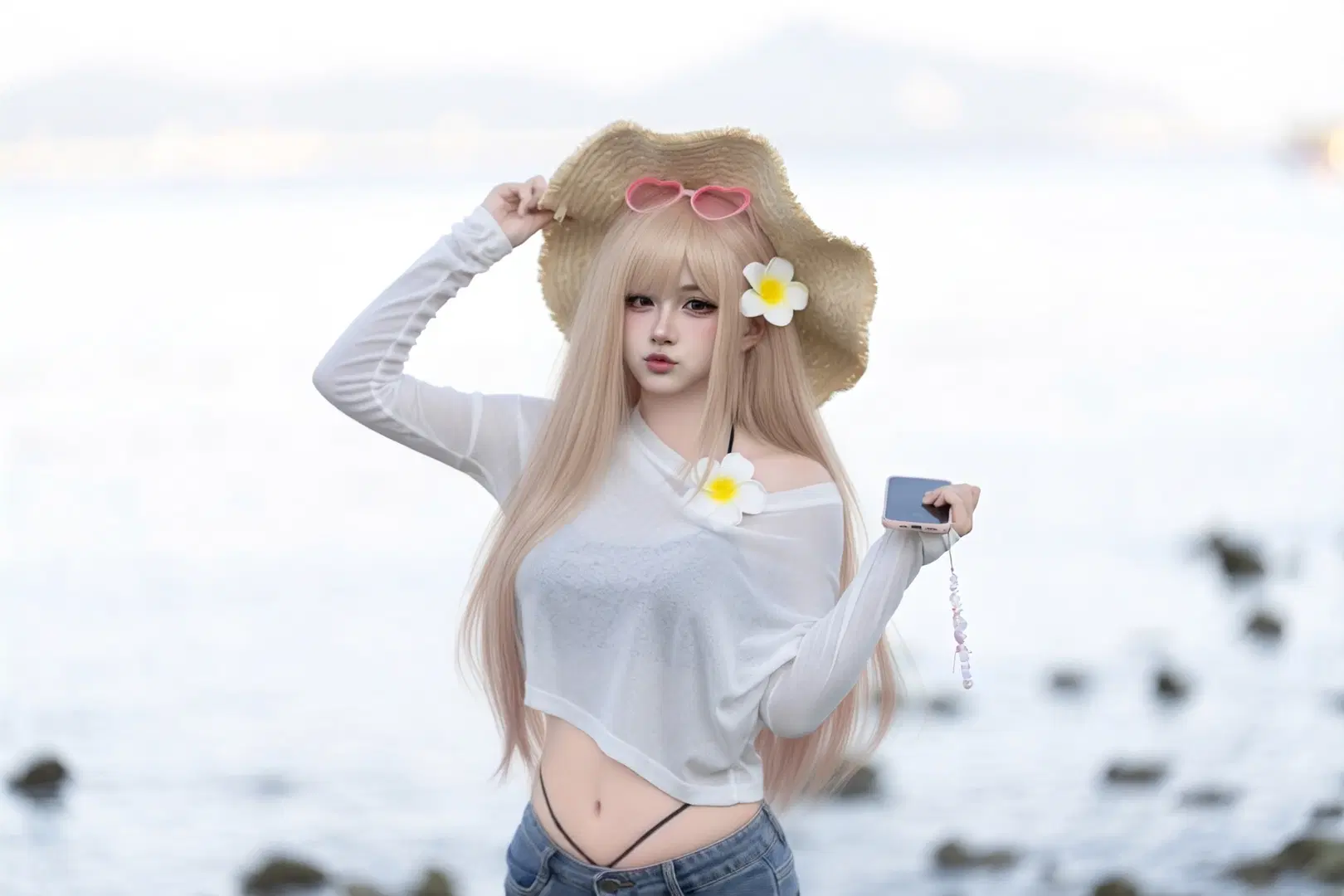 【喜多川海梦cos】二次元账号进化论：海风与草帽，御姐的夏日杀气 - 音梨梨 - 第3张