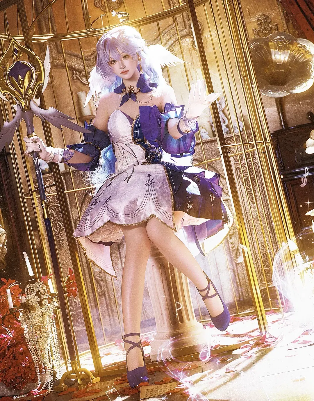 [Robin cosplay] Honkai: Star Rail's dreamy invitation in a golden birdcage by 蔚然 - Image 3