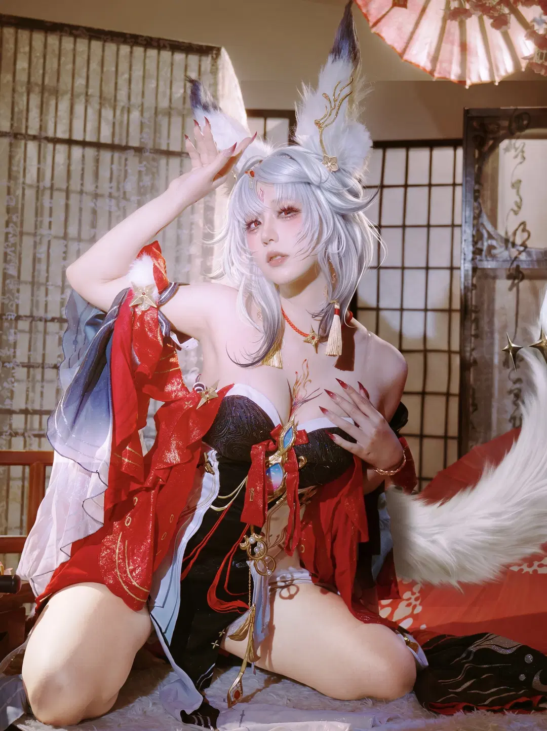 鸣潮, cosplay, 兽耳cos, 心月狐cos, 心月狐