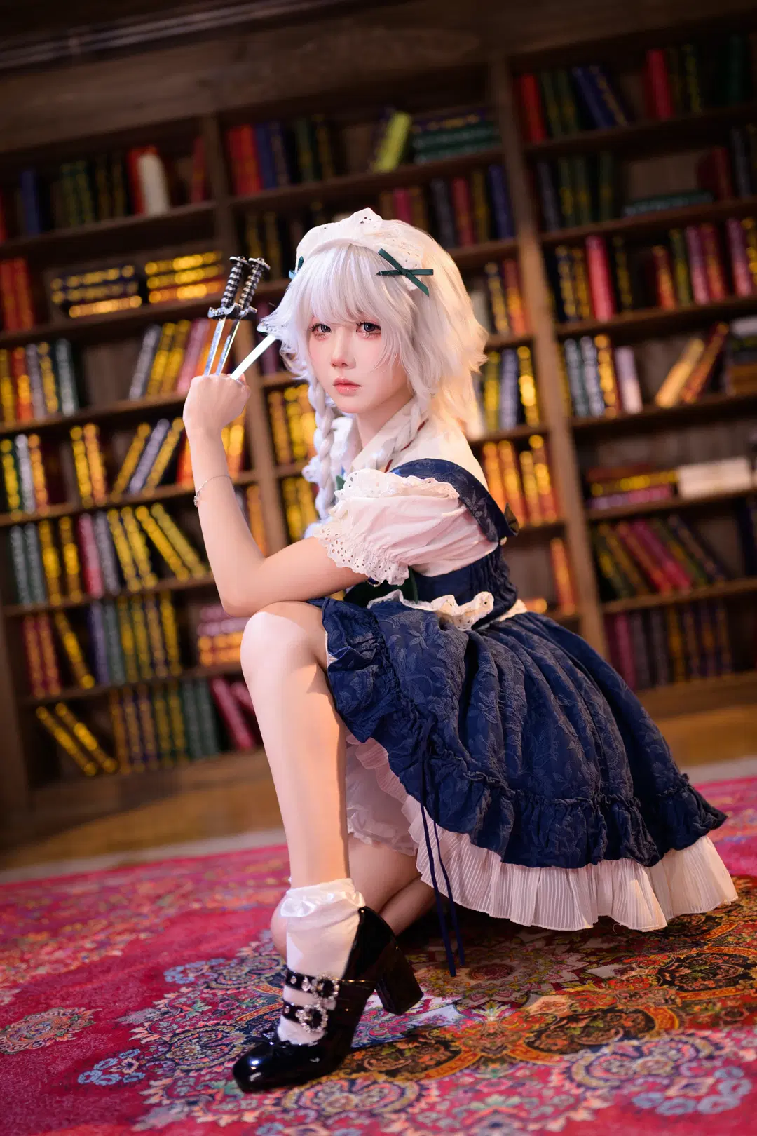 【十六夜咲夜cos】东方Project完美潇洒的女仆长，时间与飞刀的掌控者 - 银河天路 - 第2张