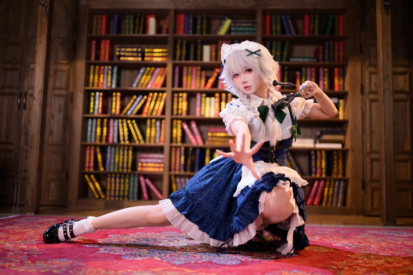 【十六夜咲夜cos】东方Project完美潇洒的女仆长，时间与飞刀的掌控者 - 银河天路 - 第3张