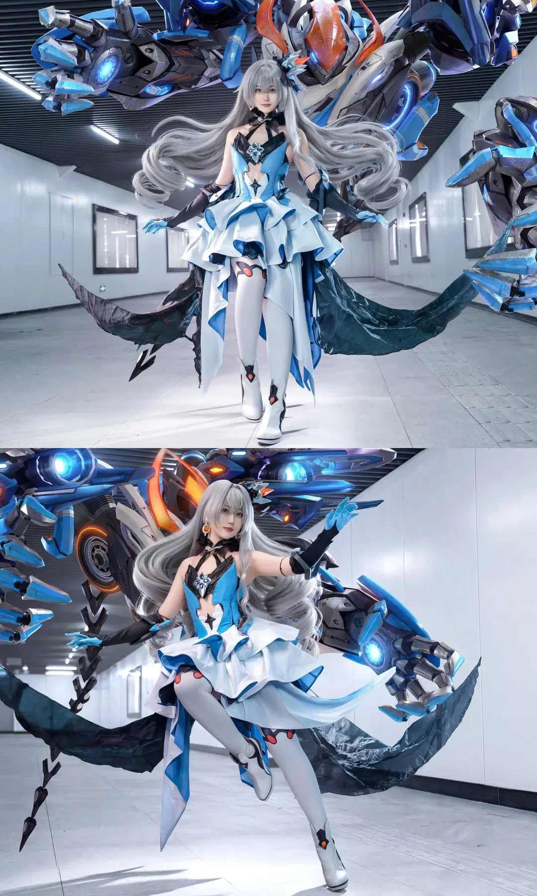 崩壊 3rd, 白ストッキング, ブローニャ コスプレ, コスプレ会場写真, 理の律者