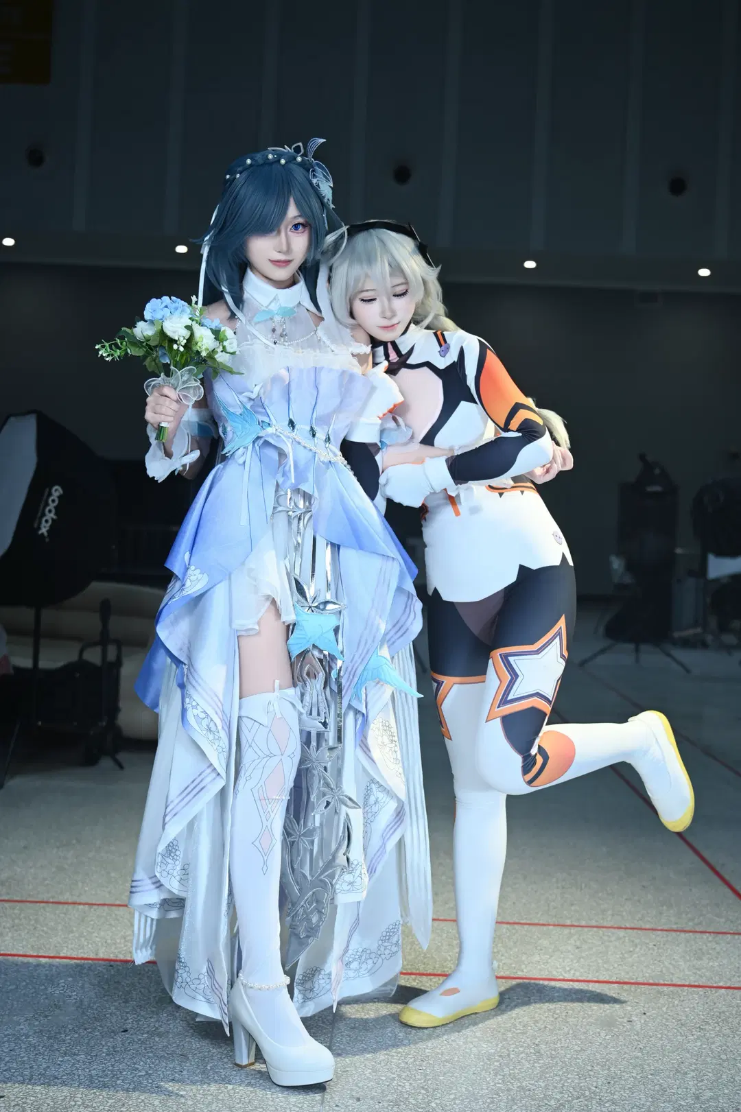 Honkai Impact 3rd, Kiana cosplay, Fu Hua cosplay, Azure Court, Taixu Mountain
