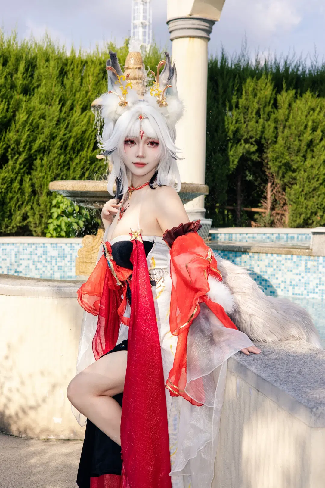 [Hsin cosplay] Wuthering Waves Hsin: High-Temperature Outdoor Cosplay Photoshoot Record by 三鹿鹿鹿与新城 - Image 2