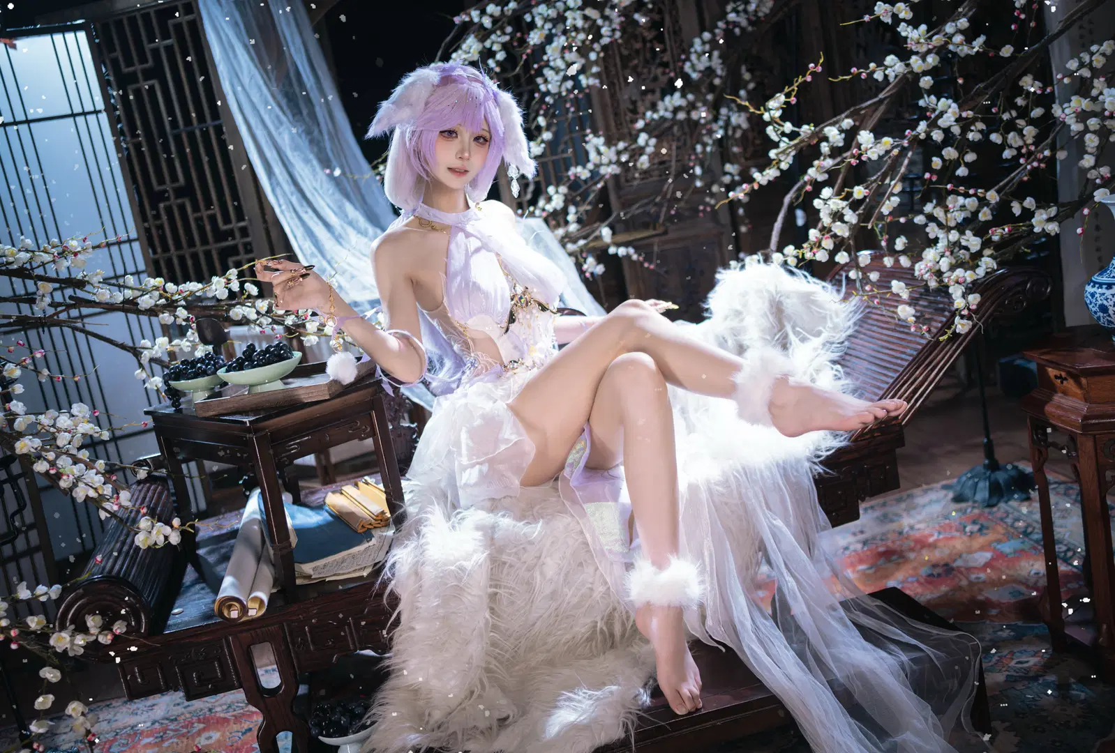 【玉玲珑cos】永劫无间春不敛皮肤拍摄分享