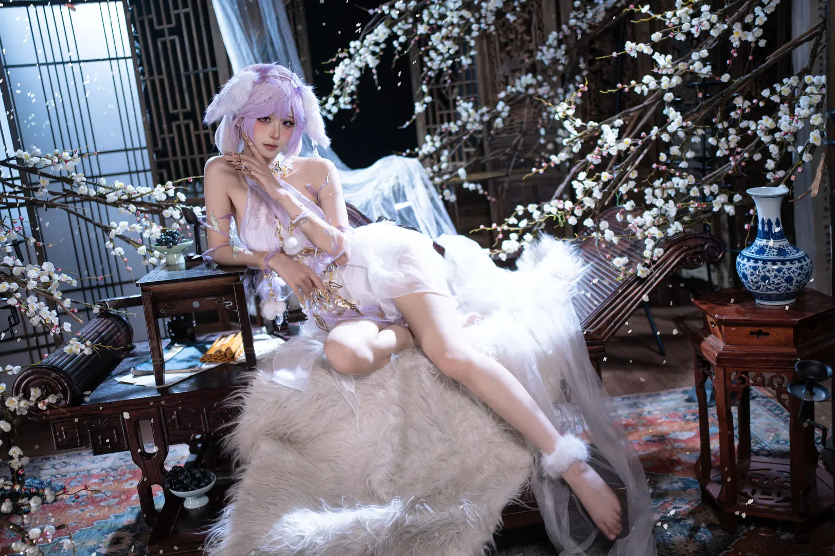 [Yu Linglong cosplay] NARAKA: BLADEPOINT Unrestrained Spring Skin Photoshoot Sharing by 雾亥 - Image 3