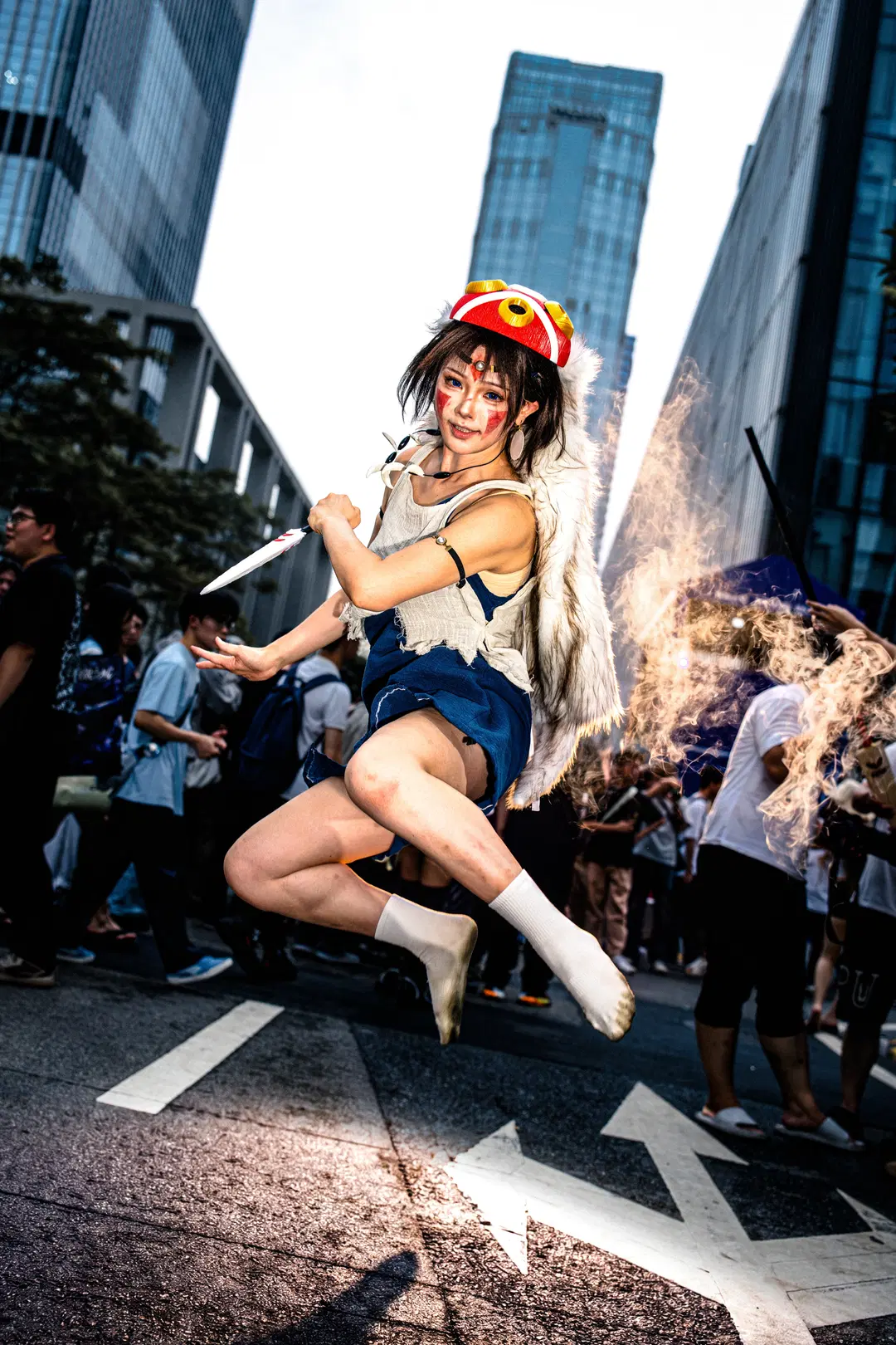 【サンコスプレ】もののけ姫：山林より出でて、都会を駆ける - 毛风狸花猫 - 2枚目