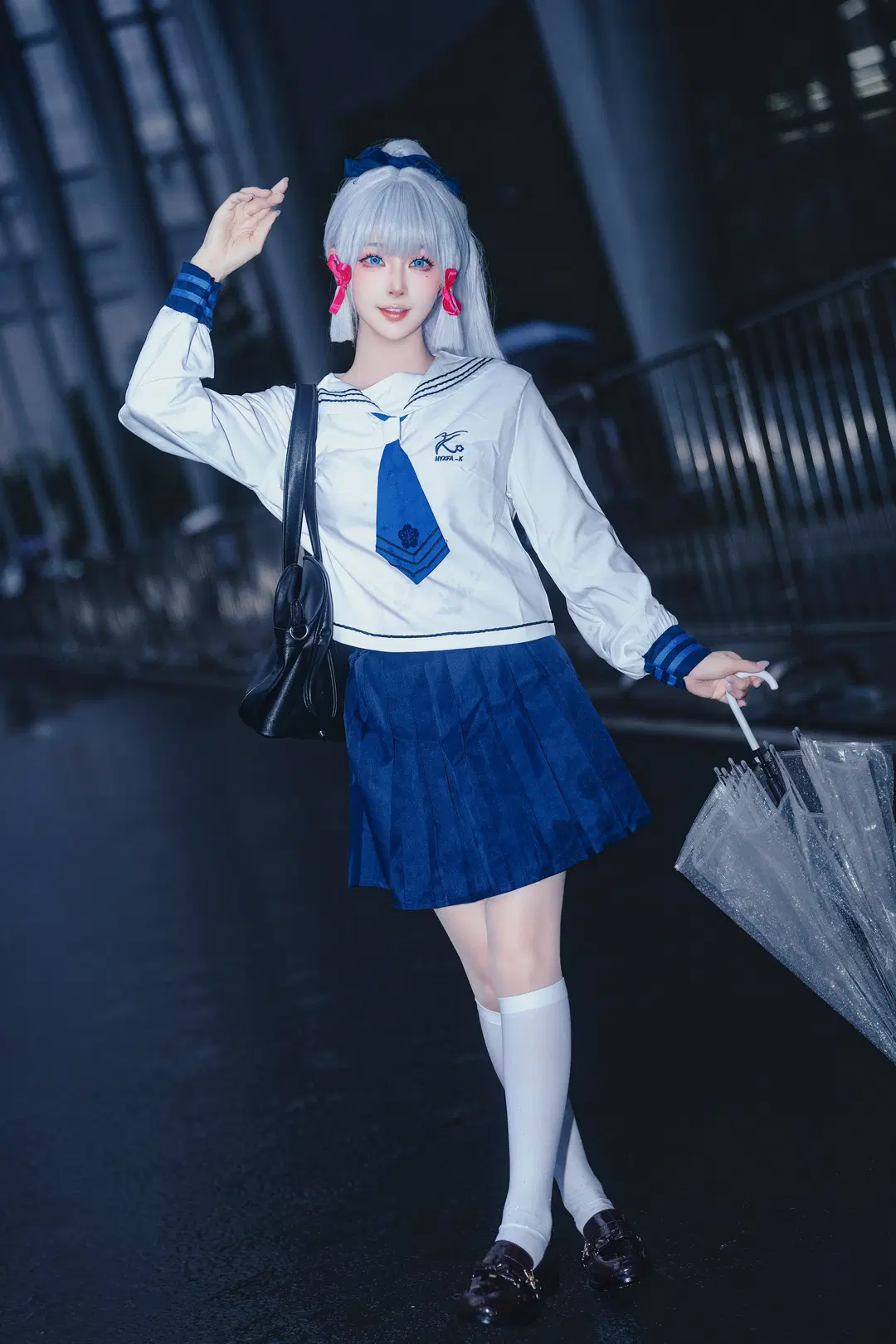Genshin Impact, Kamisato Ayaka cosplay, White stockings, Kamisato Ayaka's birthday, HEYTEA x Genshin Impact collaboration