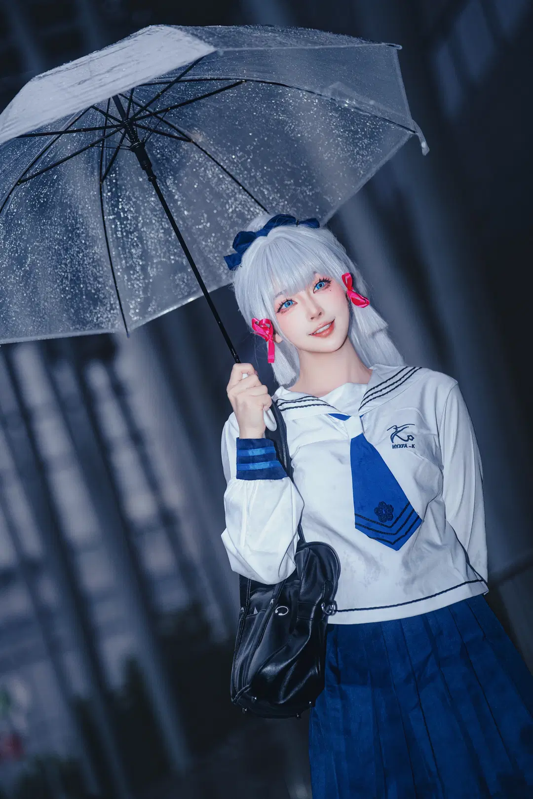 [Kamisato Ayaka cosplay] Strolling Through Teyvat After School on a Rainy Night by 毛风狸花猫 - Image 4