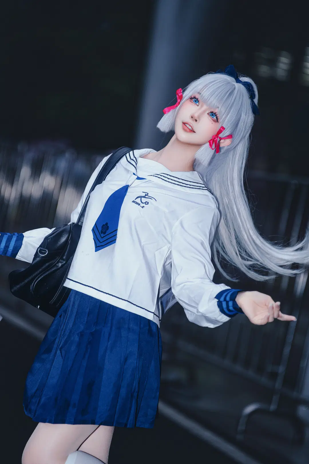 [Kamisato Ayaka cosplay] Strolling Through Teyvat After School on a Rainy Night by 毛风狸花猫 - Image 5