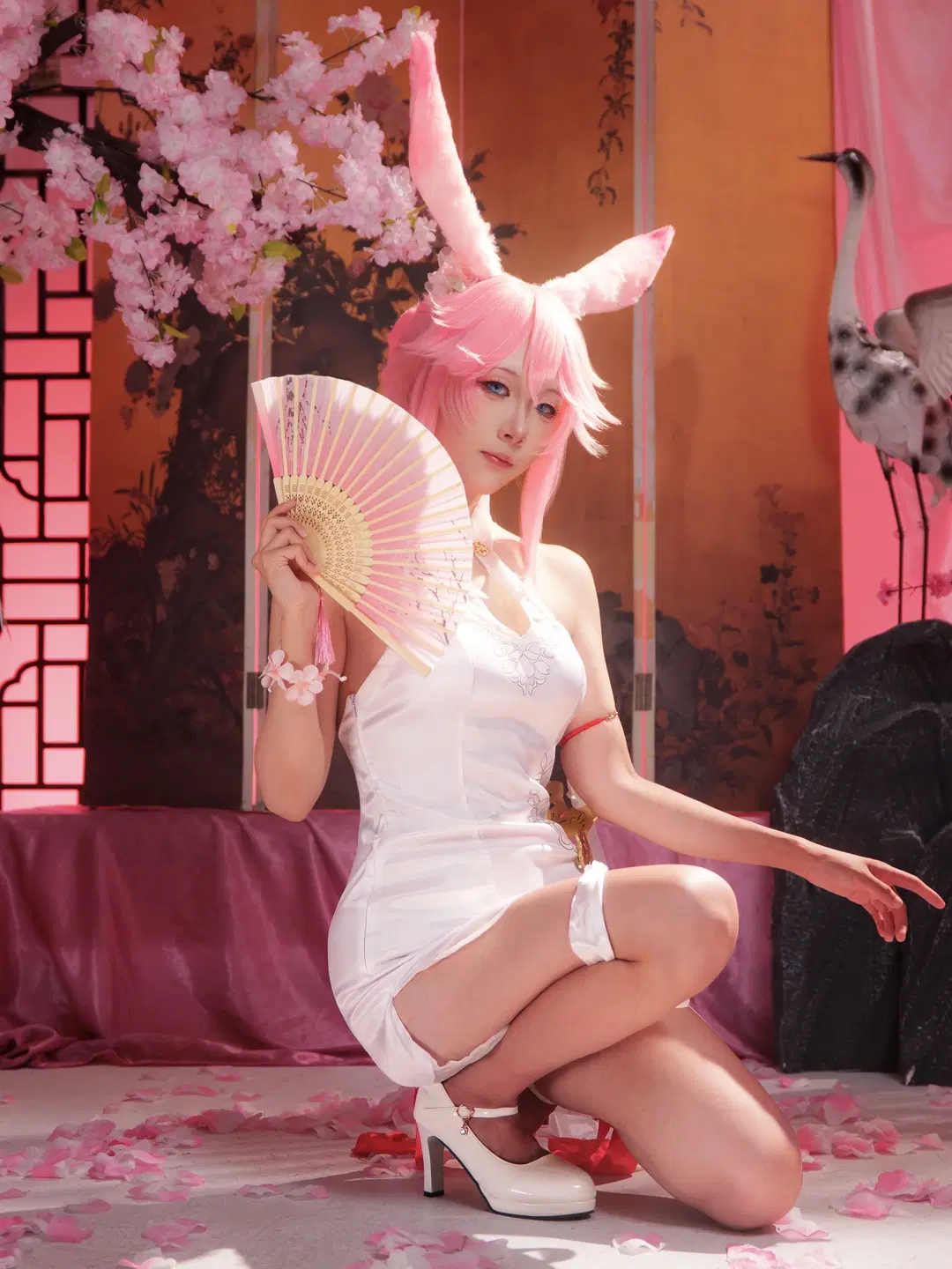 Honkai Impact 3rd, Japanese-style photoshoot, Kemonomimi girl, Yae Sakura cosplay, Tougen Renka