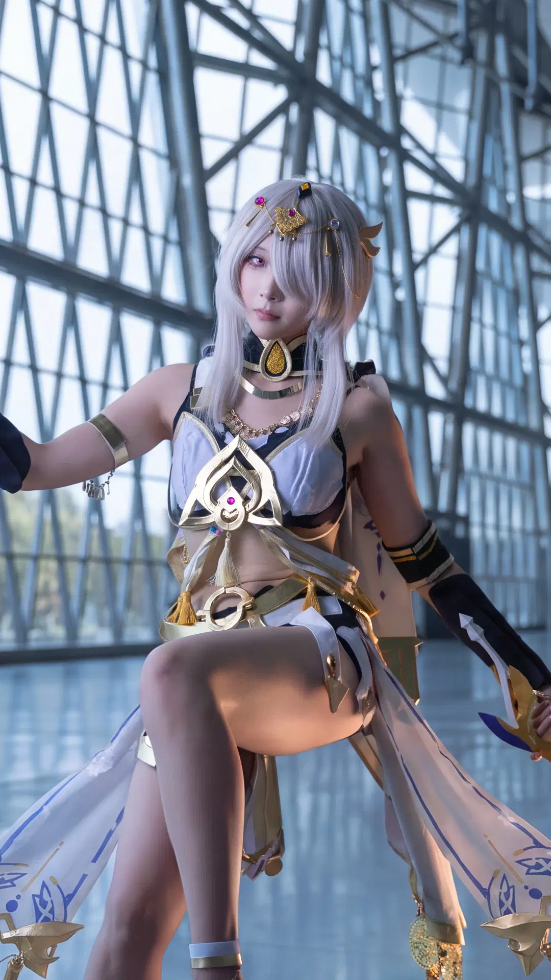 崩坏三, 崩坏三cos, 丽塔cos, 银发紫瞳, 丽塔cosplay