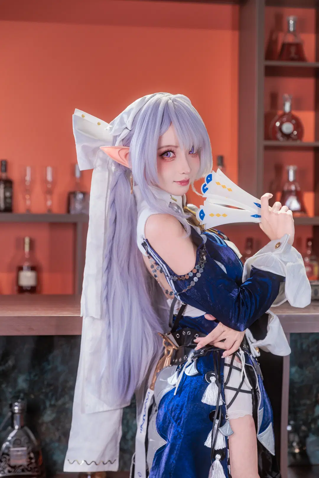 [Velina cosplay] Zenless Zone Zero's elegant agent taking a respite in a tavern by 墨离 - Image 3