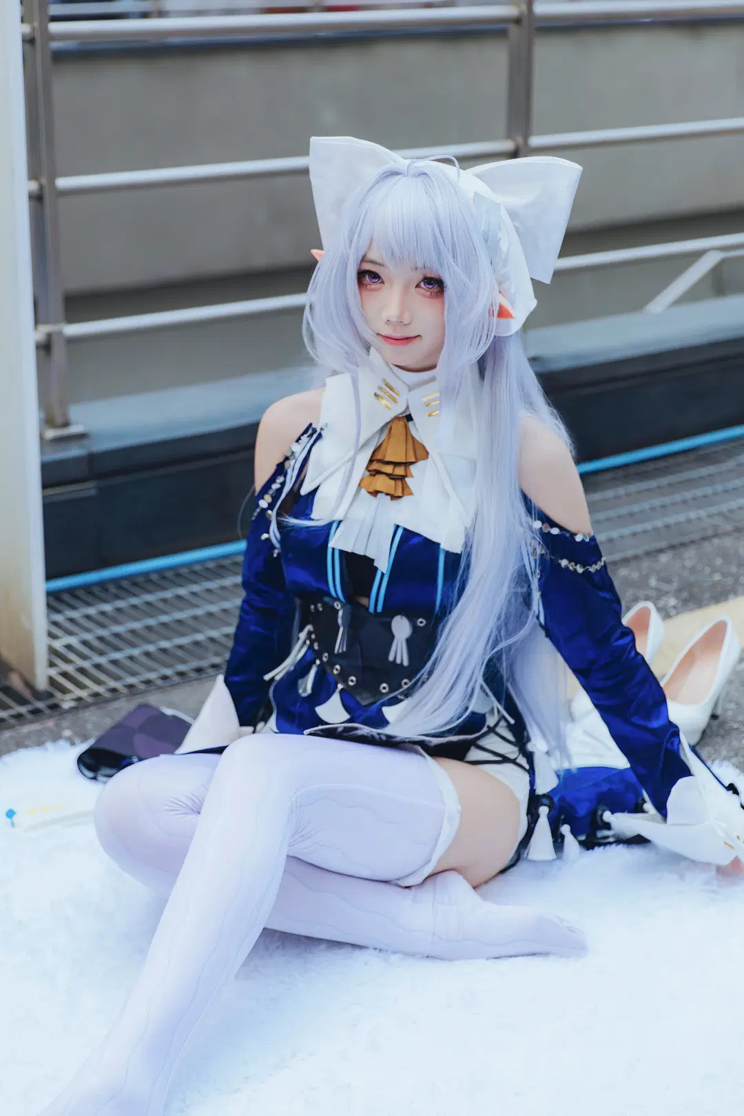 Zenless Zone Zero, Velina cosplay, White stockings