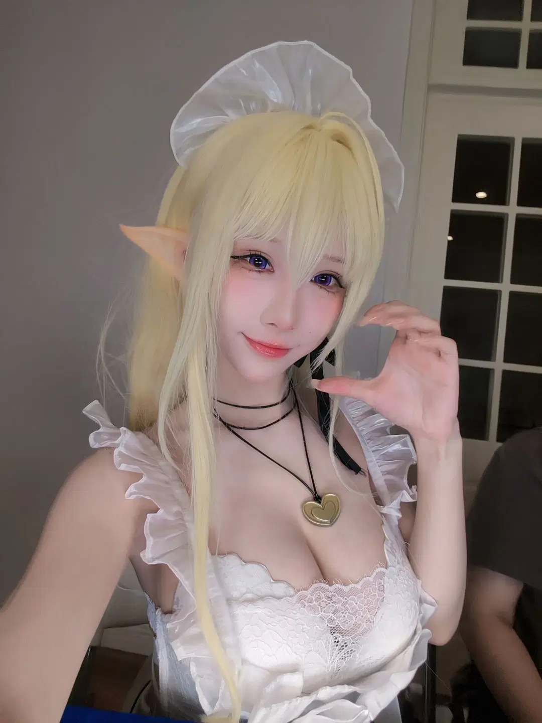 Azur Lane Blonde Elf Maid Outfit Selfie Showcase by 不慌Davonte - Image 4