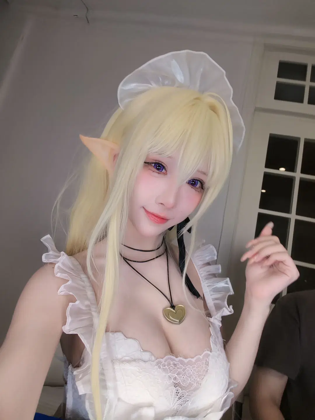 Azur Lane Blonde Elf Maid Outfit Selfie Showcase by 不慌Davonte - Image 6