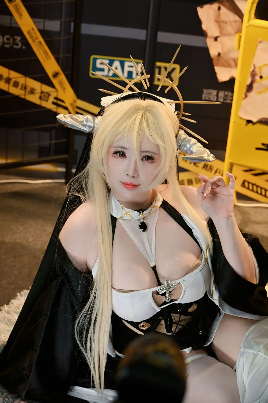 『アズールレーン』コスプレ：この黒白バイカラーと白ストッキングの組み合わせは本当に最高 - 不慌Davonte - 4枚目