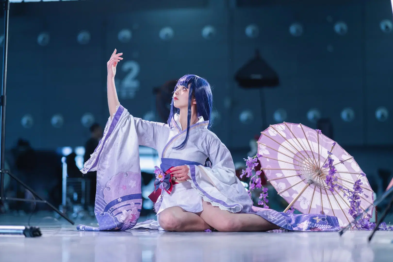 【雷电真cos】原神紫藤花下的温柔光影 - 倾寒 - 第5张