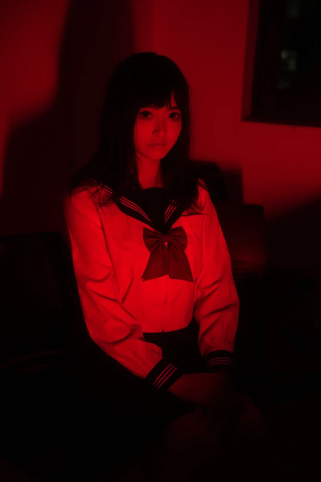 [Paradise] Low-Key Classroom Photography in High School Girl Sailor Uniform by 倾寒 - Image 4
