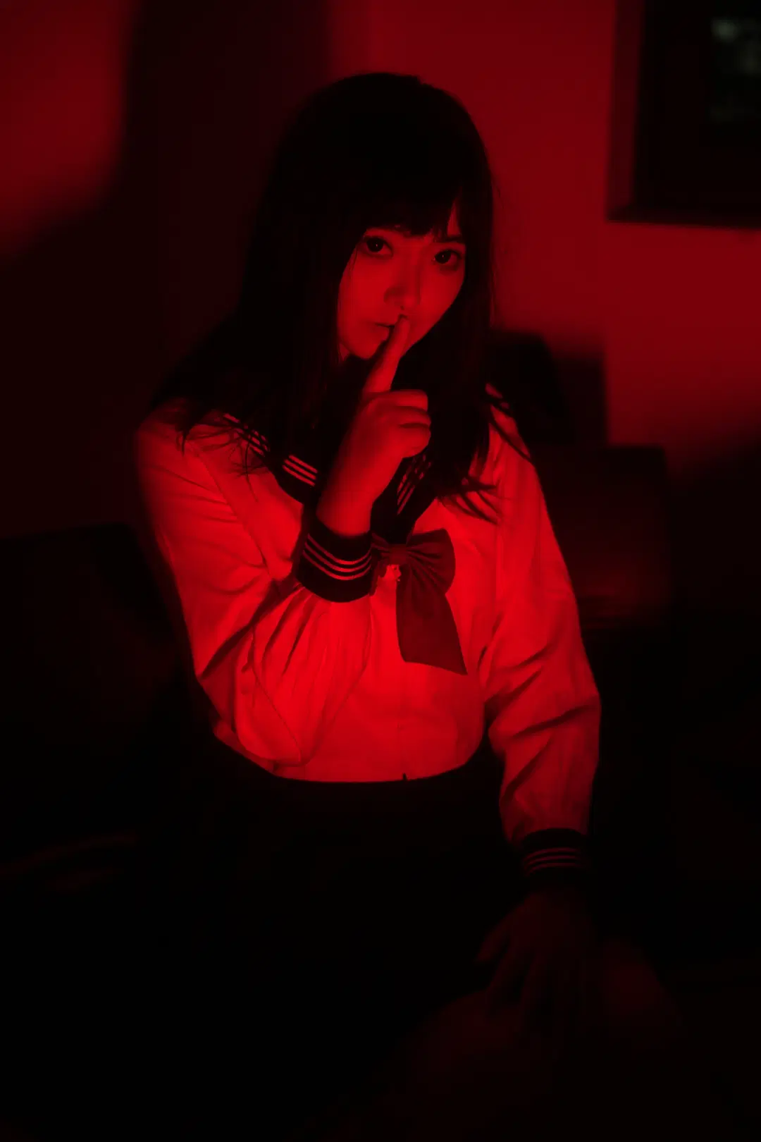 [Paradise] Low-Key Classroom Photography in High School Girl Sailor Uniform by 倾寒 - Image 5