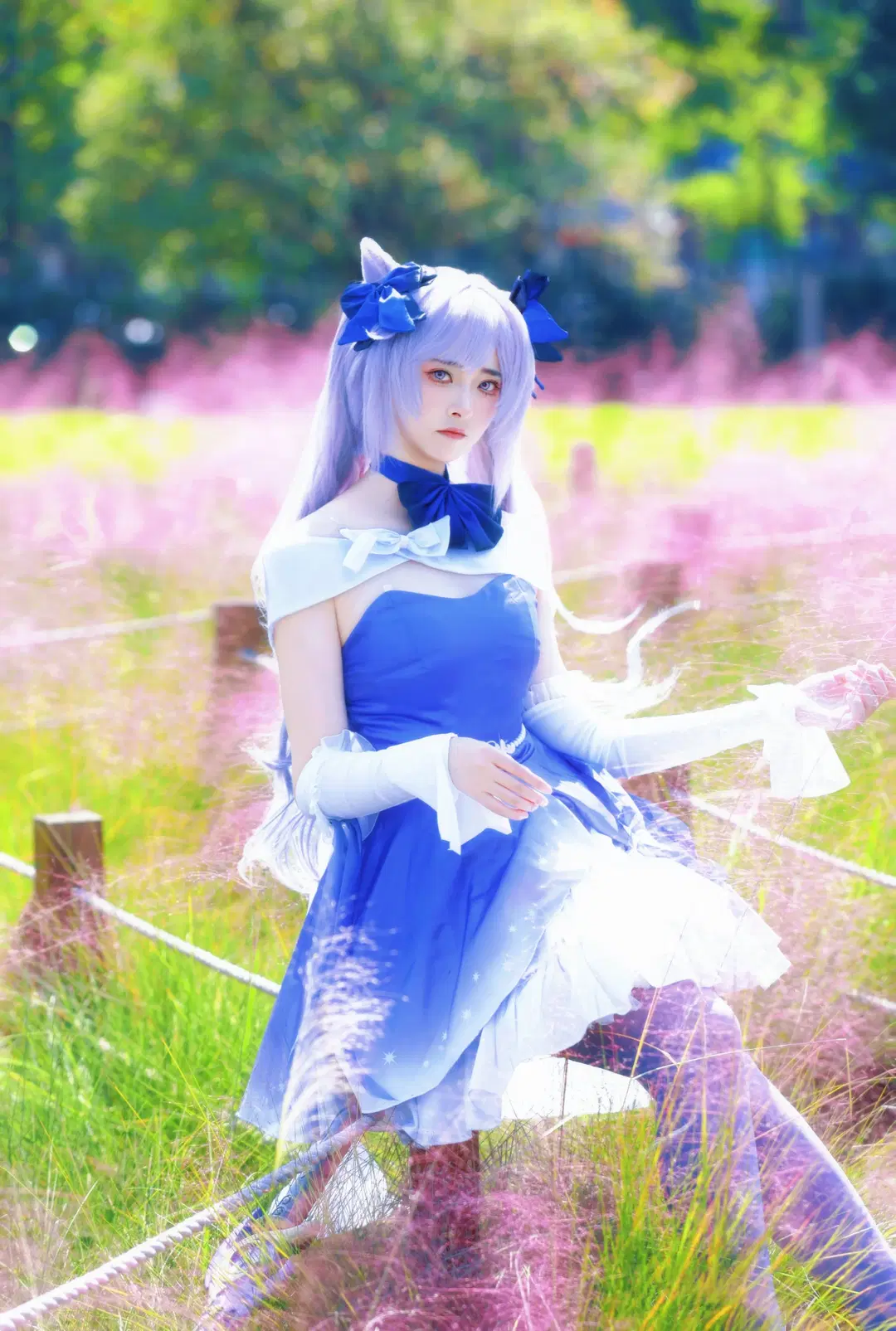 Genshin Impact, Keqing cosplay, Stockings