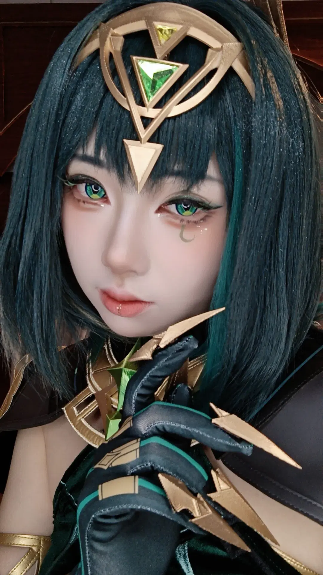 【奈芙爾cos】墨綠與金色的奇幻視覺碰撞 - 柒瑜染月 - 第3張