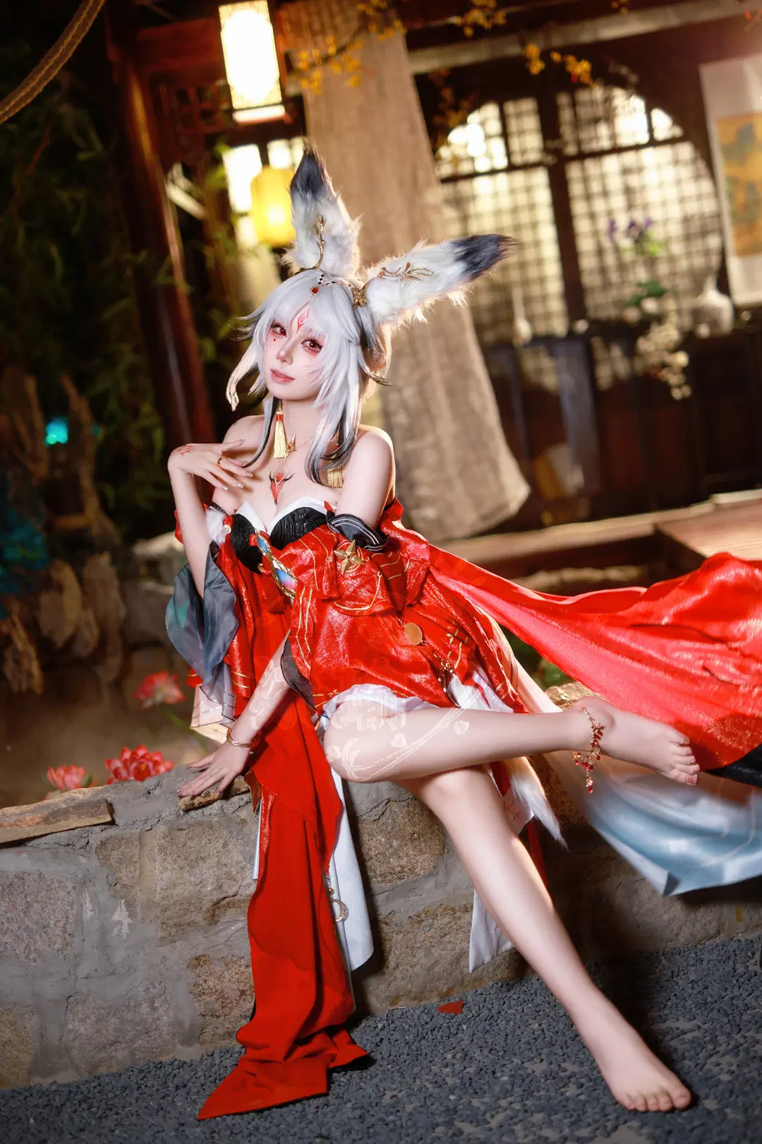 【心月狐cos】鸣潮世界里的红黑白狐系角色，细节质感拉满 - 柒瑜染月 - 第2张