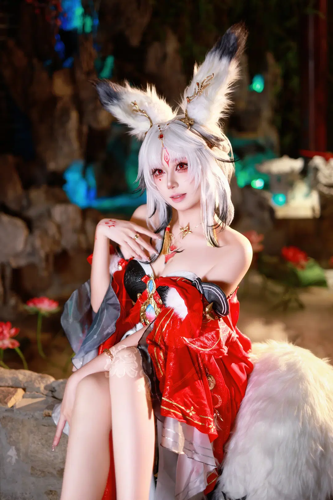 【心月狐cos】鸣潮世界里的红黑白狐系角色，细节质感拉满 - 柒瑜染月 - 第4张