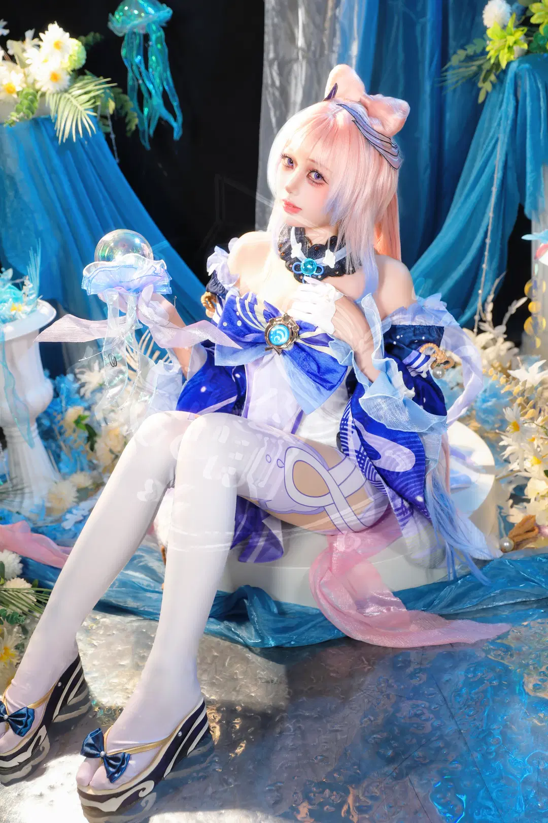 【珊瑚宮心海 コスプレ】深海に揺らめく波光と蒼き幻想