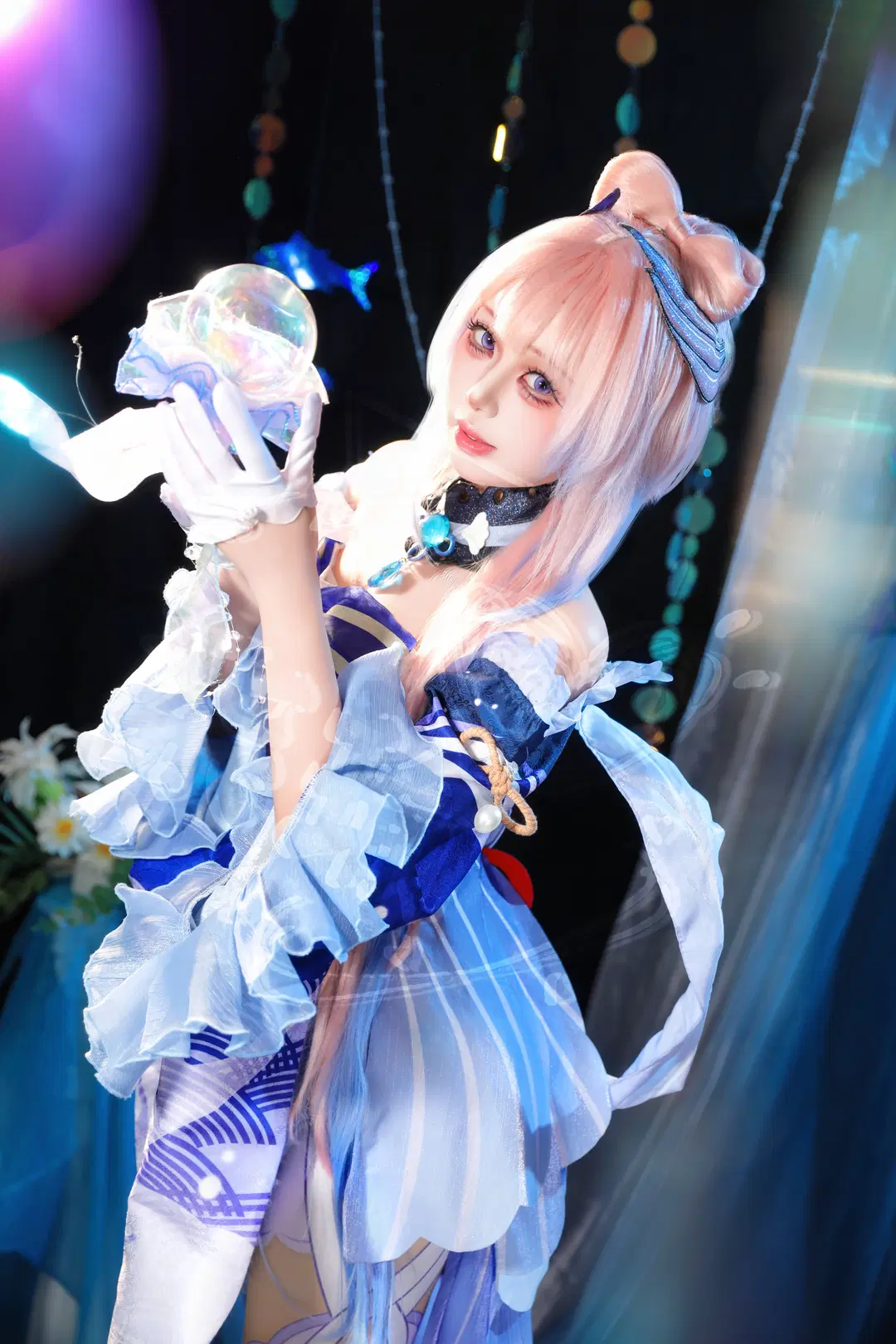 [Sangonomiya Kokomi cosplay] Shimmering Ripples and Blue Reverie in the Deep Sea by 柒瑜染月 - Image 4