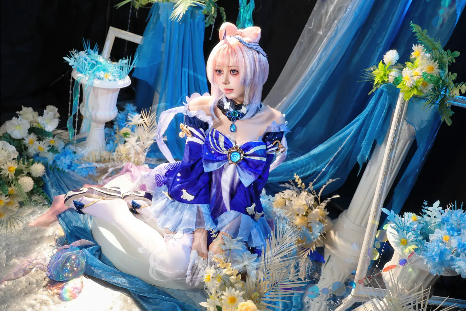 [Sangonomiya Kokomi cosplay] Shimmering Ripples and Blue Reverie in the Deep Sea by 柒瑜染月 - Image 5