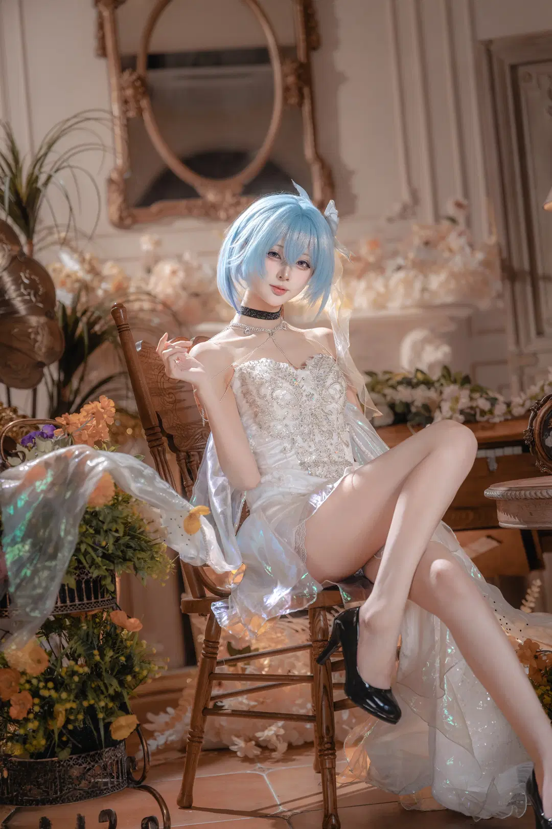 【守岸人cos】鳴潮守岸人，白色禮服與復古光影的優雅碰撞 - hyber - 第6張