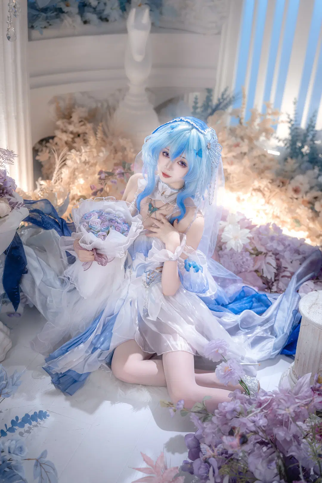 【守岸人cos】鳴潮花嫁，一夢入花間白紗落下 - hyber - 第11張