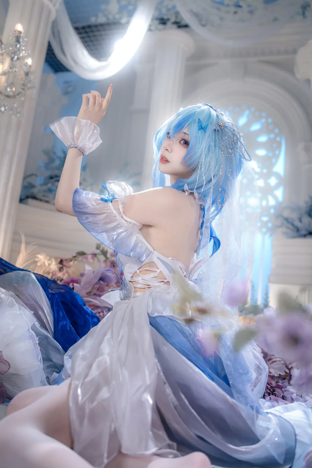 【守岸人cos】鳴潮花嫁，一夢入花間白紗落下 - hyber - 第12張