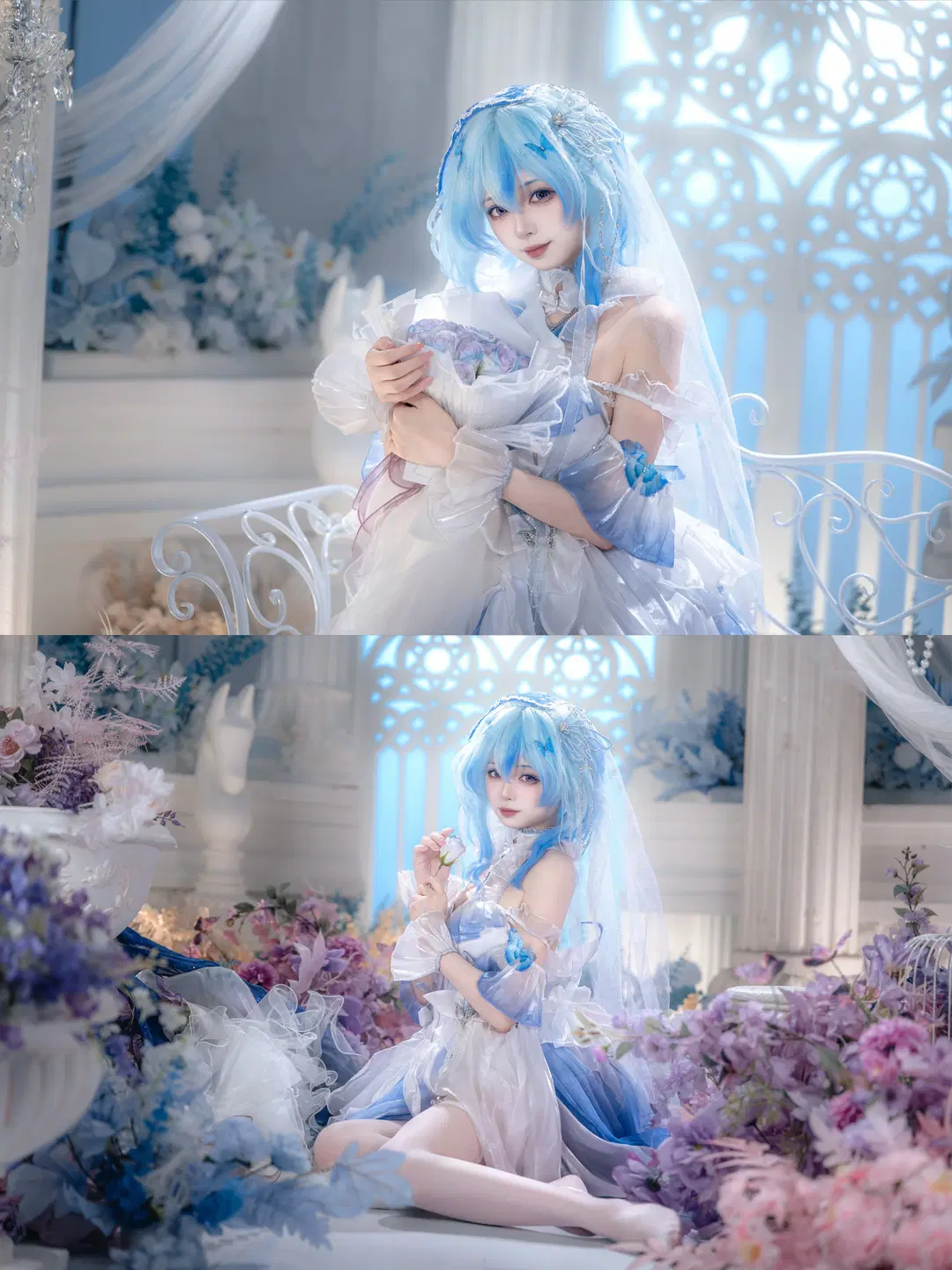 【守岸人cos】鳴潮花嫁，一夢入花間白紗落下 - hyber - 第6張