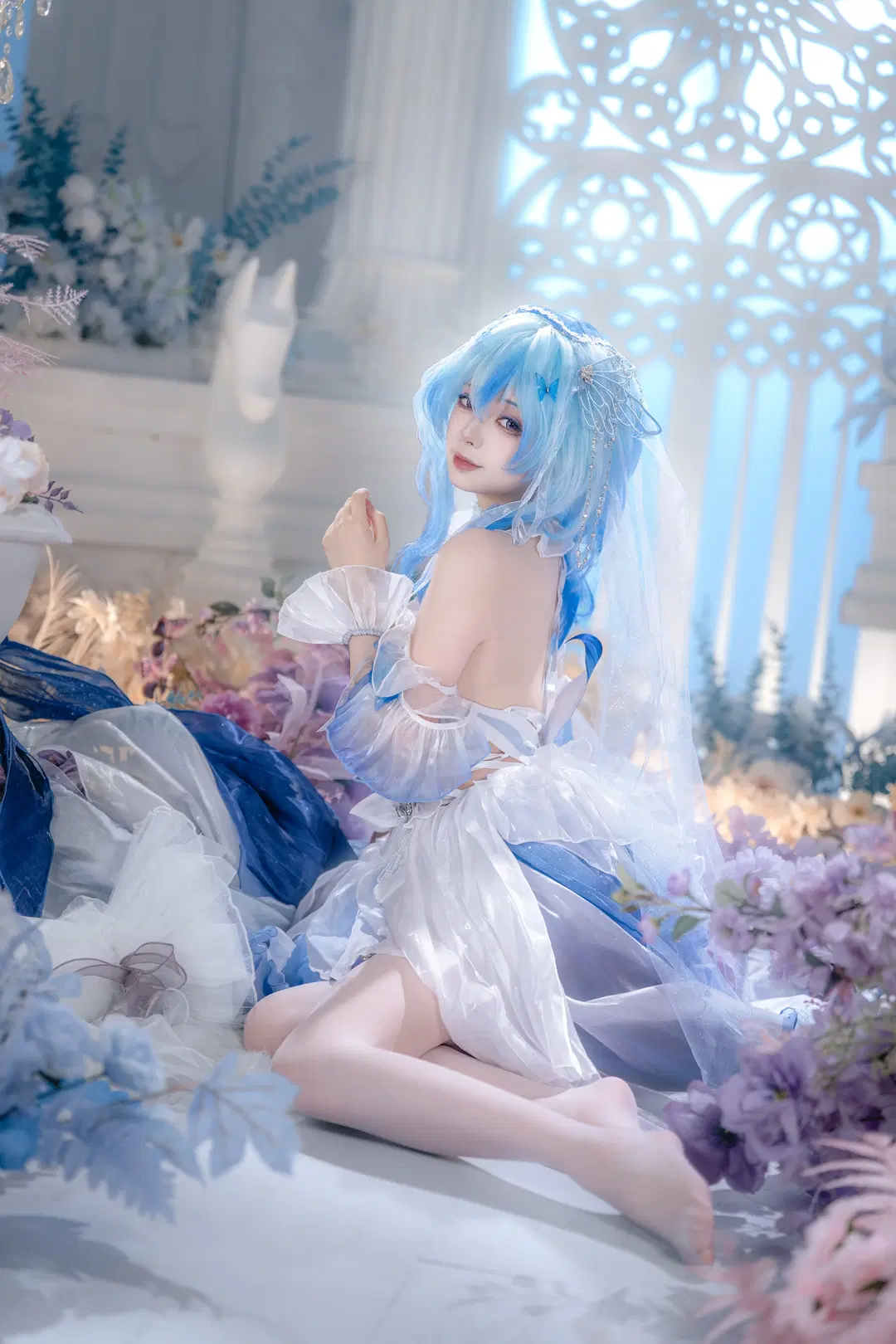 【守岸人cos】鳴潮花嫁，一夢入花間白紗落下 - hyber - 第7張
