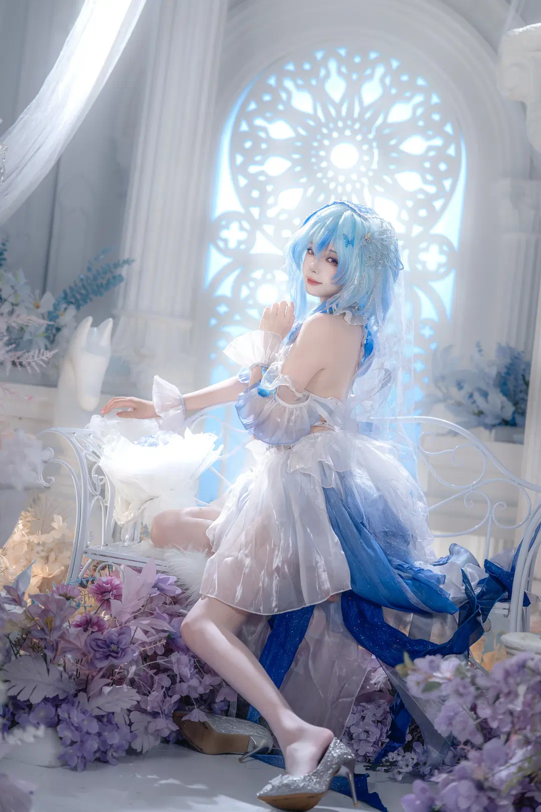 【守岸人cos】鳴潮花嫁，一夢入花間白紗落下 - hyber - 第9張